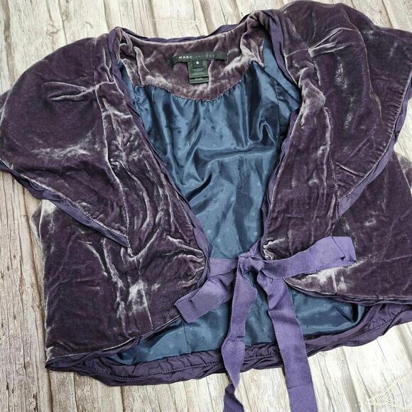 Marc Jacobs Velvet Bolero Shrug Jacket Size 6 - Picture 3 of 8